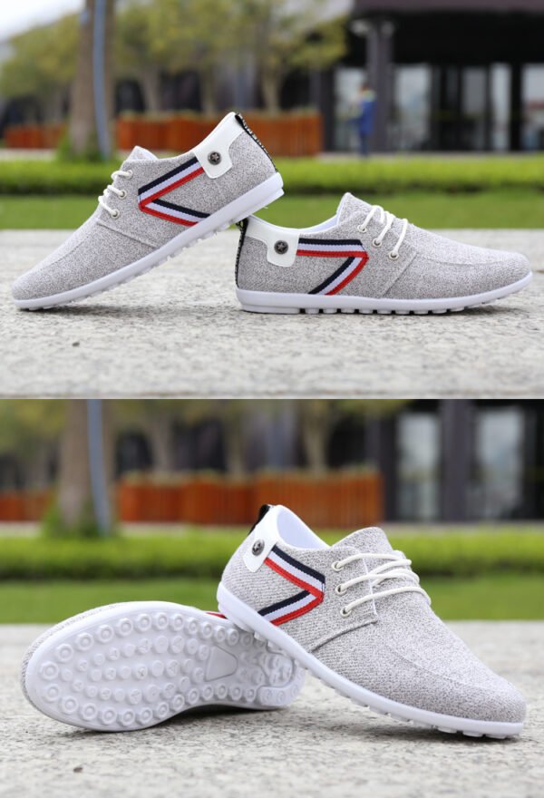 ⁦Men'S Soft-Soled Canvas Shoes, Sports And Leisure Old Beijing Cloth Shoes, Peas Shoes⁩ - الصورة ⁦7⁩