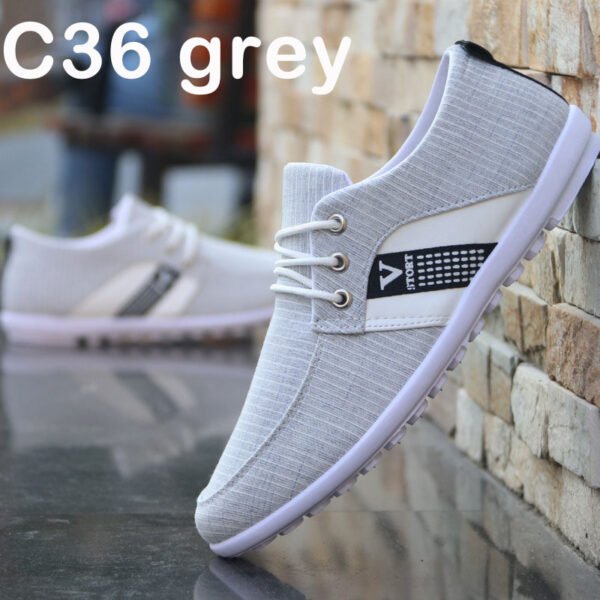 ⁦Men'S Soft-Soled Canvas Shoes, Sports And Leisure Old Beijing Cloth Shoes, Peas Shoes⁩ - الصورة ⁦3⁩