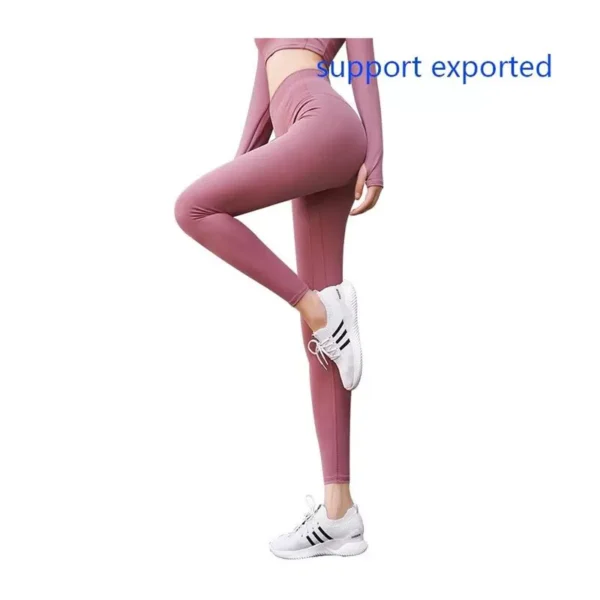 ⁦Yoga Pants Womens Peach Fitness Clothes Tights High Waist E⁩ - الصورة ⁦5⁩
