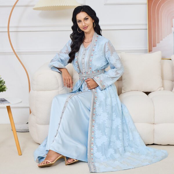 ⁦V-neck Women's Dresses⁩ - الصورة ⁦4⁩