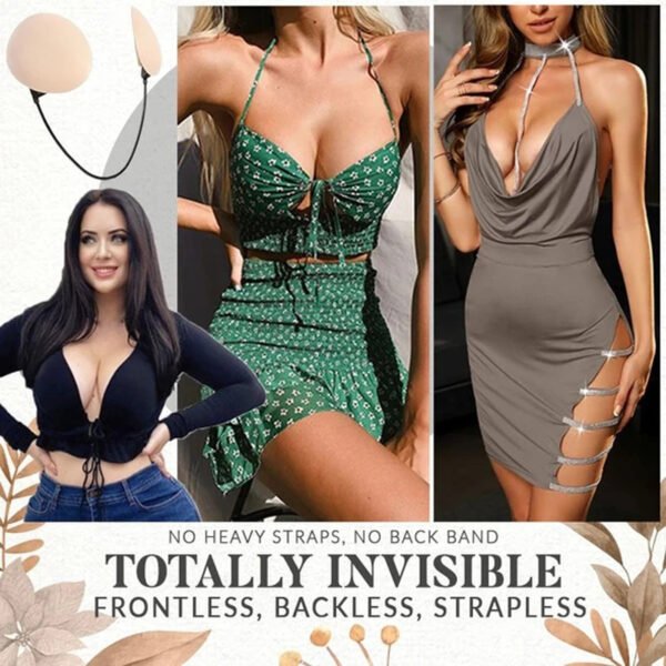 ⁦Cross-border Spot Adjustable Bump Anti-glare Stickers Frontless Bra Invisible Breast Stickers Hot Bra Stickers⁩ - الصورة ⁦2⁩