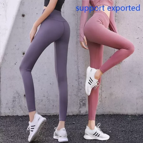 ⁦Yoga Pants Womens Peach Fitness Clothes Tights High Waist E⁩ - الصورة ⁦4⁩