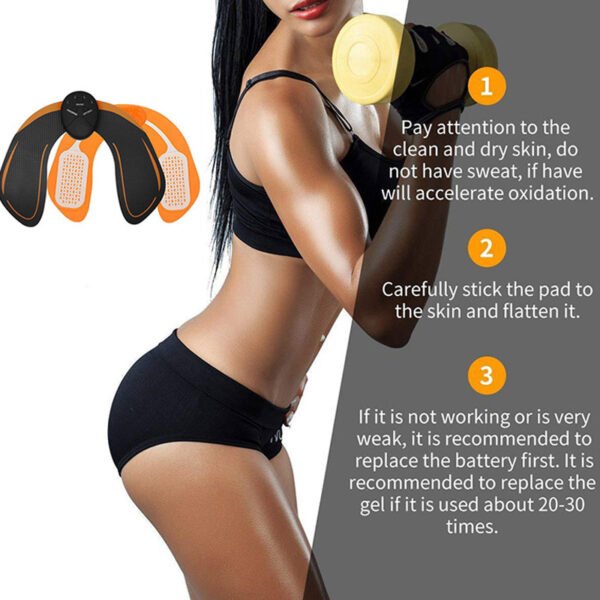 Mipreco Beautiful Buttocks Instrument Hip Trainer Unisex Hip Stickers Lazy Fitness Massager - Image 3