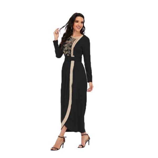 ⁦New Long Dress Embroidery Beaded Long Slim Fit Dress⁩ - الصورة ⁦4⁩