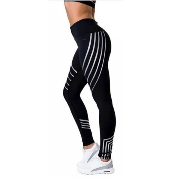 ⁦Reflective Sport Yoga Pants⁩ - الصورة ⁦4⁩