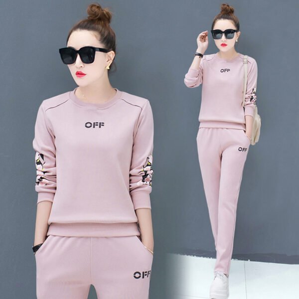 ⁦Casual suit long sleeve two-piece suit⁩ - الصورة ⁦4⁩