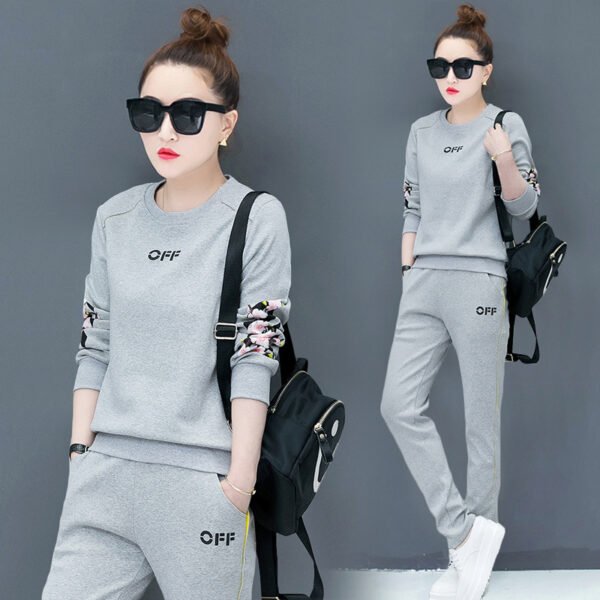 ⁦Casual suit long sleeve two-piece suit⁩ - الصورة ⁦2⁩