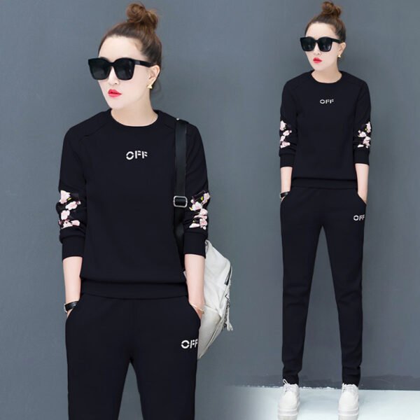 ⁦Casual suit long sleeve two-piece suit⁩ - الصورة ⁦3⁩