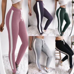 Sexy and comfortable stitching track pants