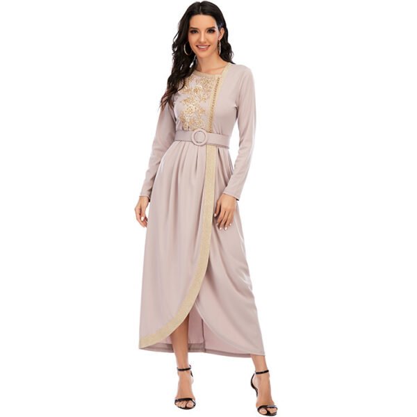 ⁦New Long Dress Embroidery Beaded Long Slim Fit Dress⁩ - الصورة ⁦2⁩