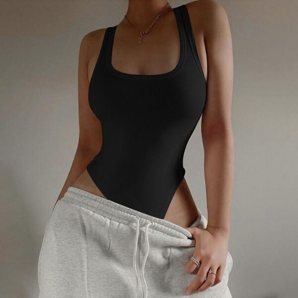 ⁦Women's Autumn New Sports Vest Casual Yoga Sexy Halter Short Sports Jumpsuit⁩ - الصورة ⁦2⁩