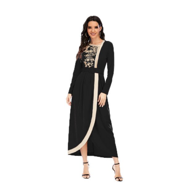 ⁦New Long Dress Embroidery Beaded Long Slim Fit Dress⁩ - الصورة ⁦3⁩